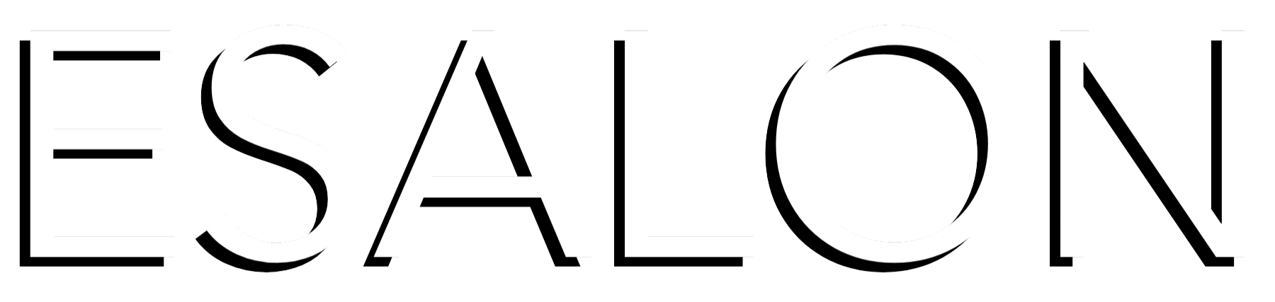 esalon  white letters logo